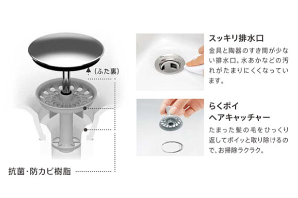 TOTO ドレーナ お掃除ラクラク排水口